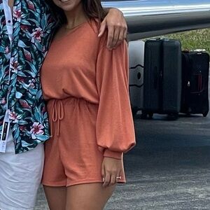 Terracotta romper BlueBlush brand